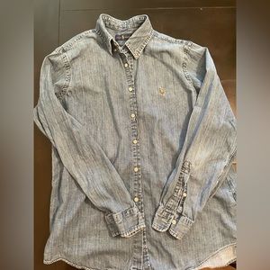 Ralph Lauren Blue Jean Button Up Shirt— L